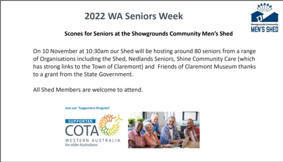 Scones for Seniors Morning Tea