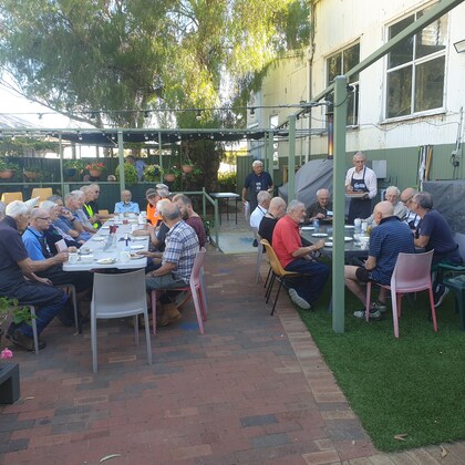 Morning tea with fresh baked scones, jam and cream