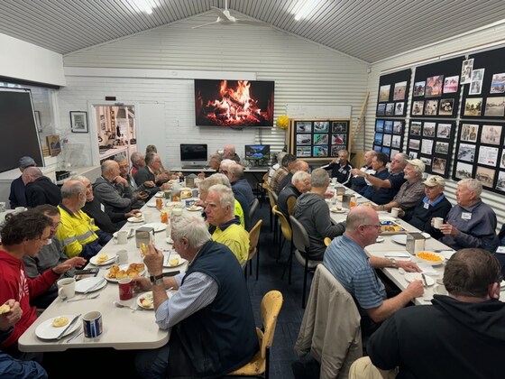Morning tea with fresh scones, jam and cream