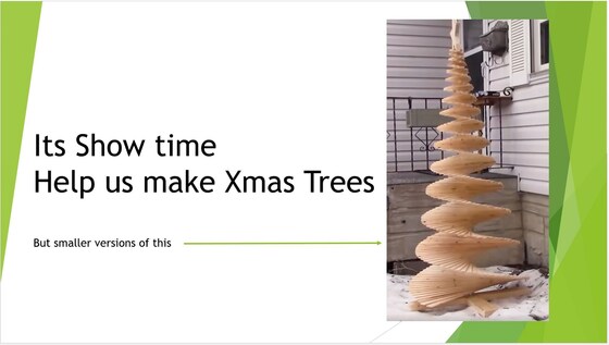 Help us make Christmas Trees - Training with Anton