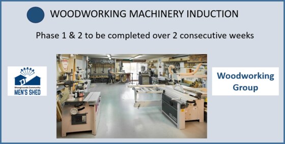 Woodworking Machinery Induction (Blue Dot)  – Mondays 28th March & 4th April '22 