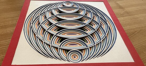 Laser Cutter Show & Tell - Multi-Layered designs on cardboard