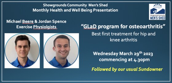 Health and Wellbeing - GLaD program for arthritis