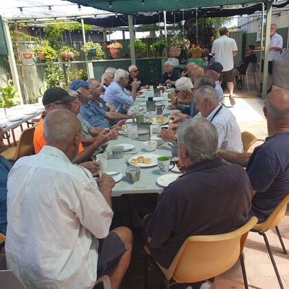 Morning tea with fresh baked scones, jam and cream