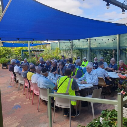 Morning tea with fresh baked scones, jam and cream