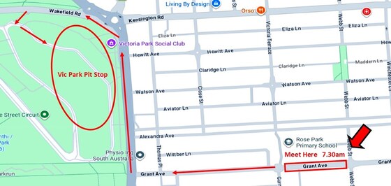 Vic Park Pit Stop - Sunday 26 April - 8.00am - 10.00am.