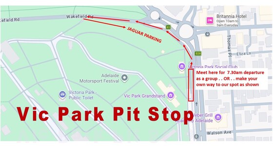 Vic Park Pit Stop - Sunday 28 June - 8.00am - 10.00am.