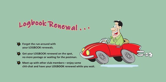 LOGBOOK RENEWAL DAY at McDonalds - Happy Valley: Sunday 28th June 2026 10am to 1.00pm