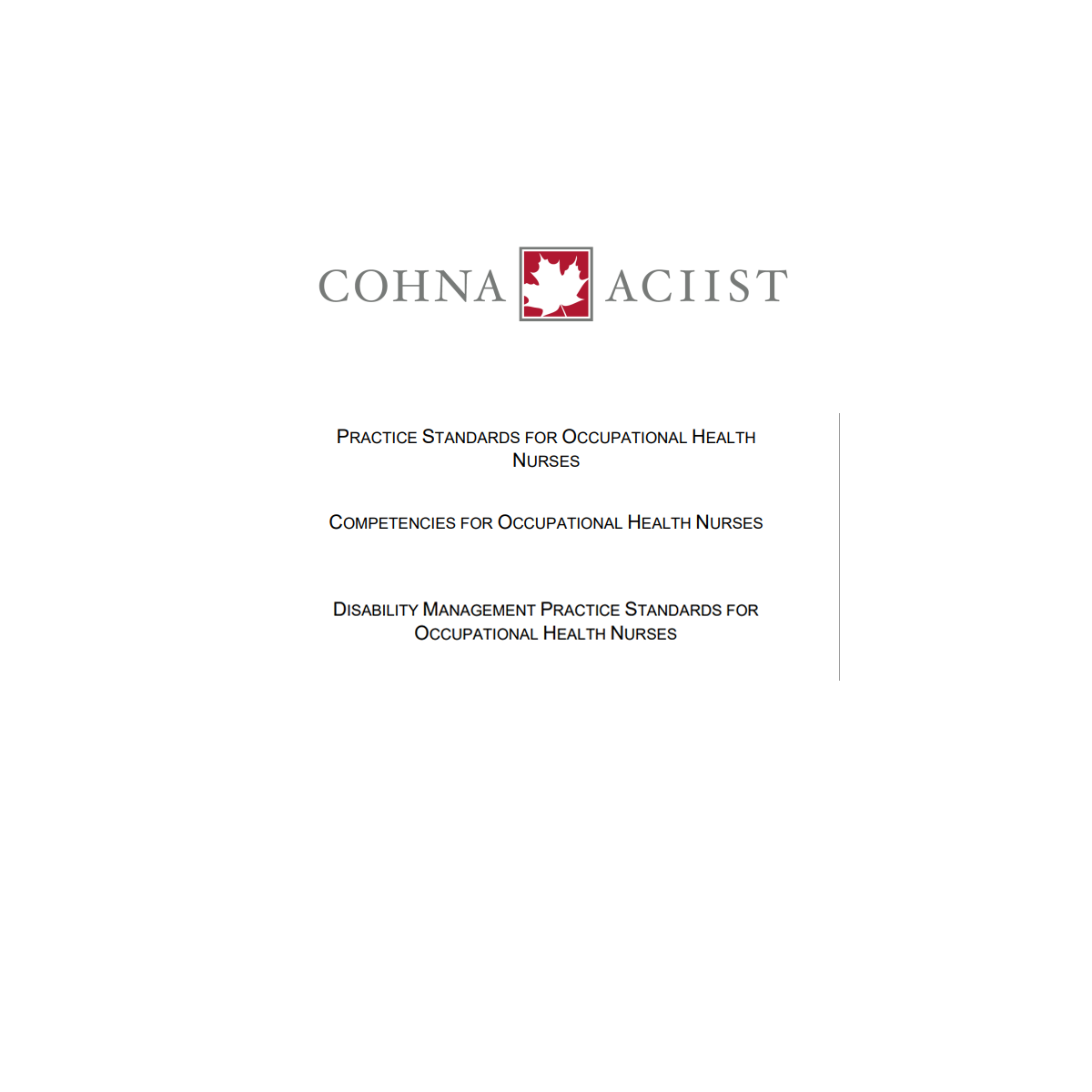 National Standards & Competencies for OHNs - Bundle