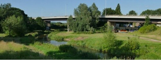 Evening ride along River Tone 