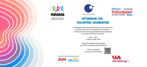 Celebrating Our Volunteers - Multiple Birth Association WA & Tiny Sparks WA