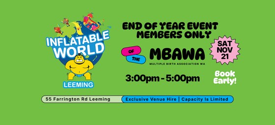 Inflatable World 2026 MBAWA End of Year Event