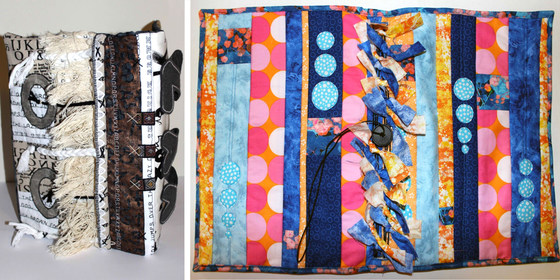 August Social Day - Fabric Scraps Travellers Journal