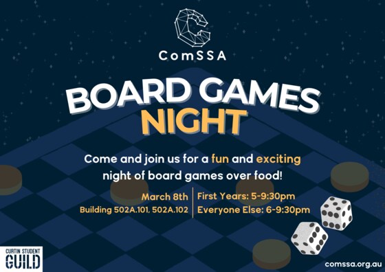 Board Games Night Semester 1