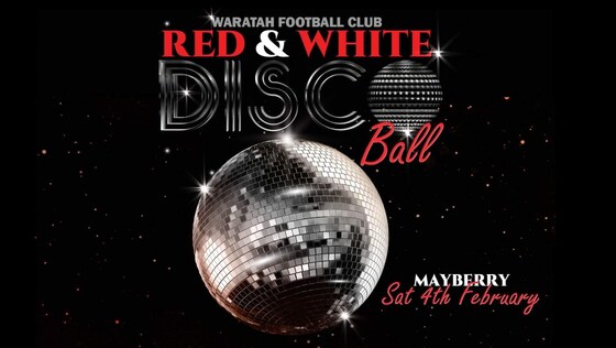 Red and White Disco Ball