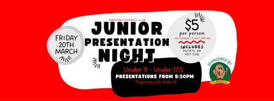 Junior Presentation Night