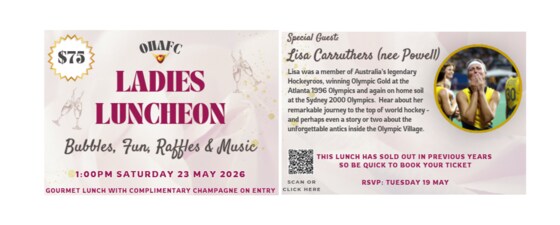 2026 Ladies Luncheon 23rd May
