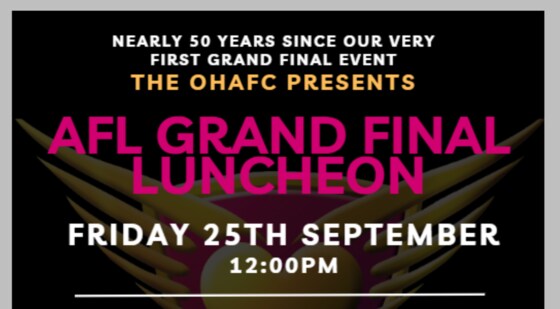 2026 AFL Grand Final Luncheon - Friday 25th September
