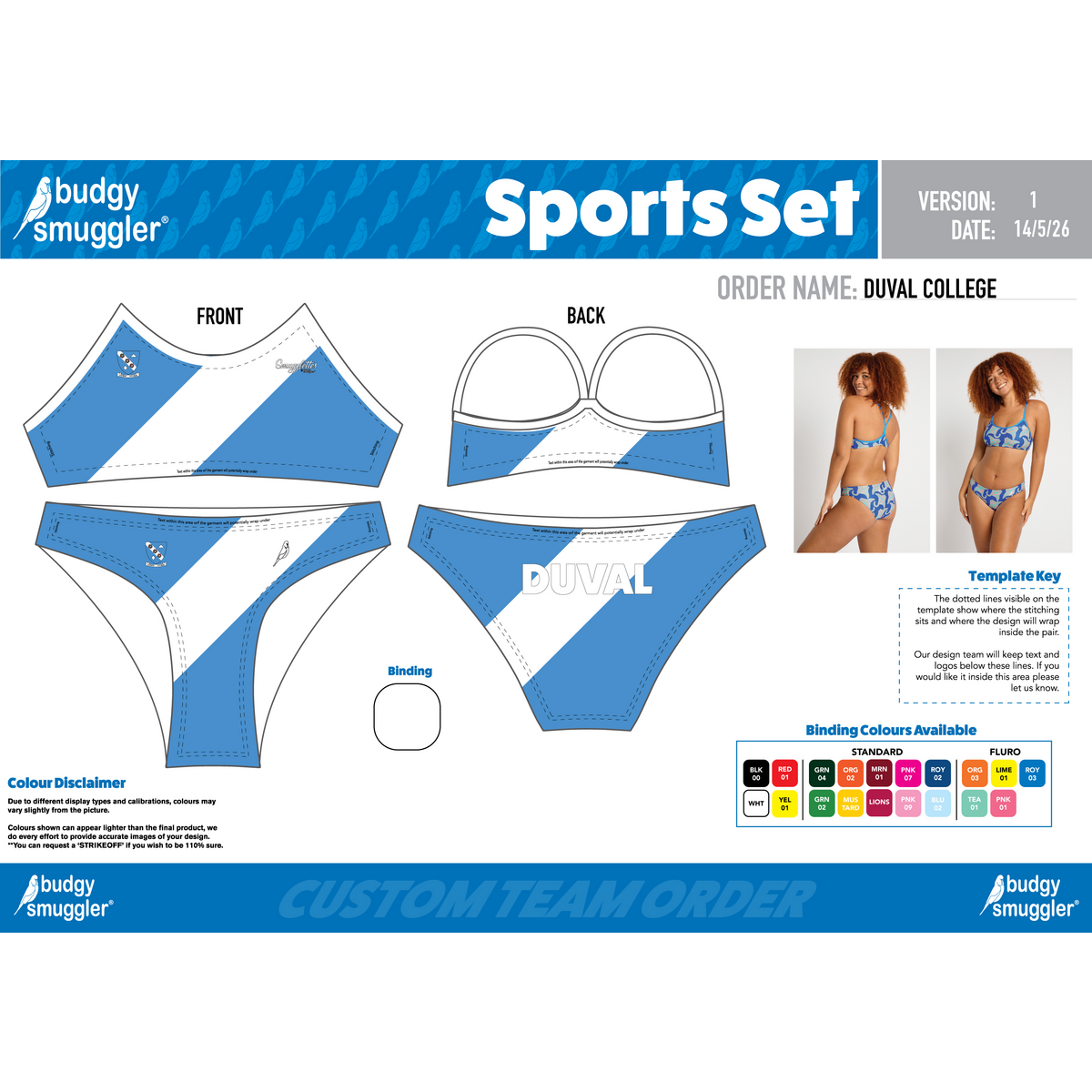Womens Sport Set Budgy Smugglers