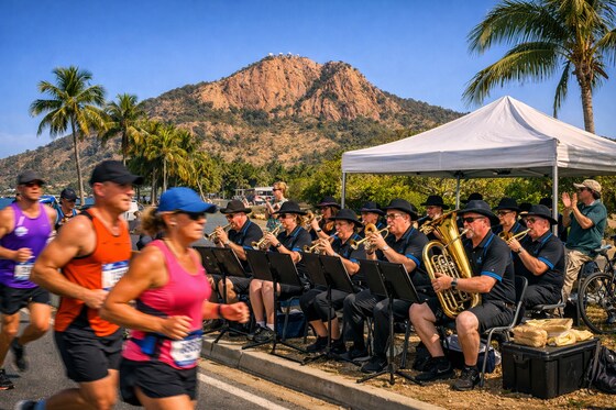 Townsville Brass Playing at the Townsville Running Festival