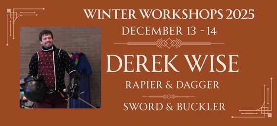 Derek Wise Workshops - Rapier & Dagger / Sword & Buckler
